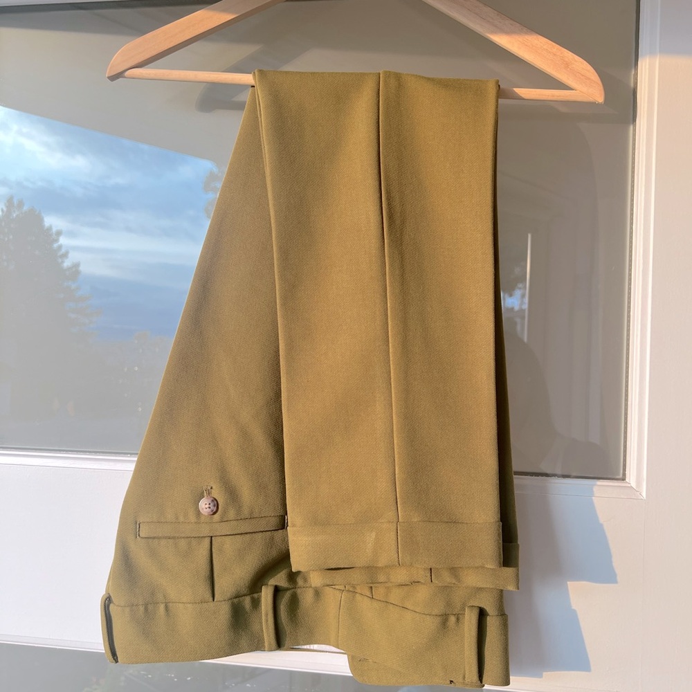 J. Crew tailored pants.
